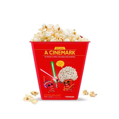 Balde de Pipoca Retangular Personalizada