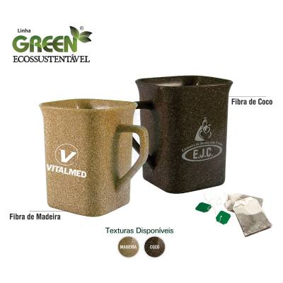 Caneca Quadrada Green 250ml