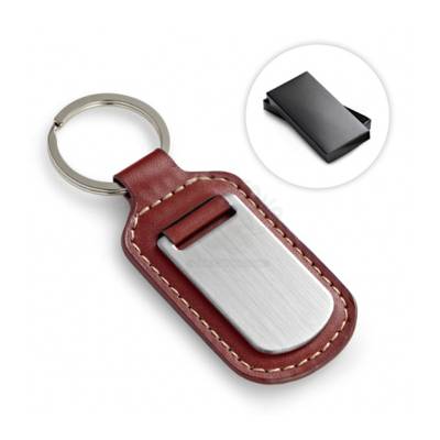 Chaveiro de Couro Sintético com Metal Personalizado