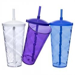 Copo Twsiter com Tampa e Canudo 1L Promocional