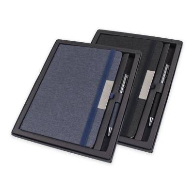 Kit caderno de anotações e caneta	Personalizado