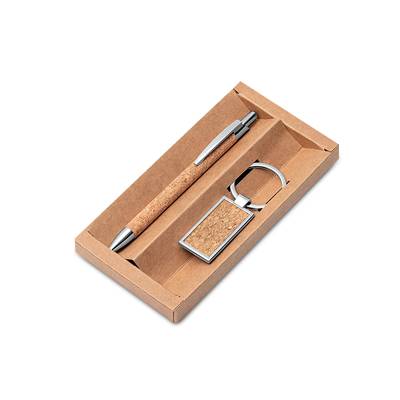 Kit Escritório com Chaveiro e Caneta Ecológico Personalizado