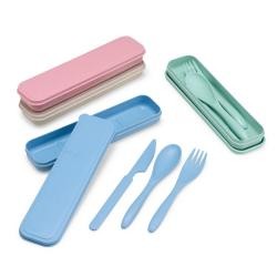 Kit Talheres 3 Peças Palha de Trigo	para Personalizar