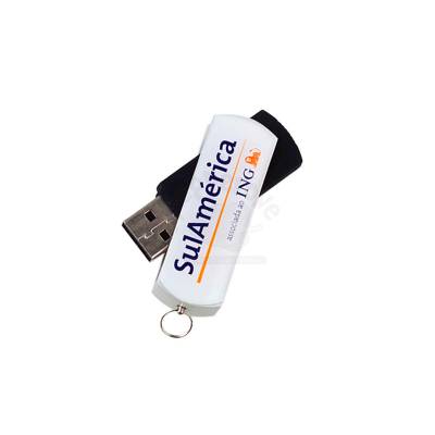 Pen Drive Giratório Personalizado para dar de Brin