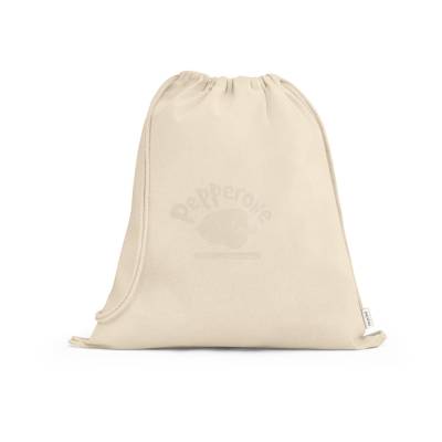 Sacola tipo Mochila em 100% Algodão Reciclado Promocional